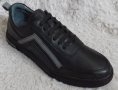 Обувки, естествена кожа,черни, код 598/ББ1/77, снимка 1 - Спортно елегантни обувки - 42919028