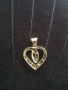 Сребърна висулка сърце, снимка 2