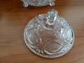 Кристална купа с капак, снимка 8