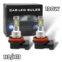 2 БРОЯ LED Диодни крушки H11 H8 100W 12V +100% повече светлина, снимка 1