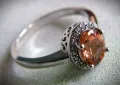 Сребърен пръстен с хризоберил, снимка 1