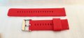  21мм червена силиконова каишка универсална с патенти чисто нова, снимка 2