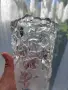 Ваза от Walther Glas от серията Carmen Satin с красив релефен  дизайн от матово и прозрачно стъкло, снимка 3