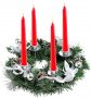 Нов коледен венец държач за свещи Украса за маса Декорация Коледа Свещник