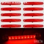 1бр. Лед LED габарити с 9 диода , 12-24V , ЧЕРВЕНИ за камион ремарке, снимка 1