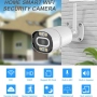 Външна 3MPX WiFi камера с метален корпус, нощно виждане до 40 метра и вградени микрофон и говорител, снимка 9