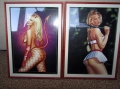 Две картини 35х25см, Ана Курникова и Лепа брена, художник  Bruce Colero, снимка 5