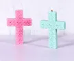 Голям дълбок кръст от рози силиконов молд форма фондан шоколад гипс свещ сапун тесто, снимка 4