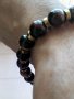 Гривна с "Тигрово око" и позлатен хематит, снимка 11