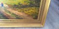 Картина в дървена рамка 94х74 Селски пейзаж, снимка 5