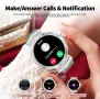 Луксозен дамски смарт часовник- AMOLED дисплей, метален от Fremtudmy H98, снимка 3