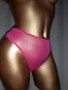   XL/XXL Розови прозрачни бикини с бижу, снимка 1 - Бельо - 38401779