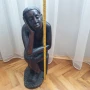 Масивна абаносова фигура от цяло дърво, снимка 9