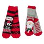 2 чифта Детски коледни чорапи XMAS, 23-38н, снимка 1 - Чорапи - 42778709