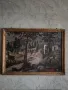 Стар,голям,рамкиран гоблен. , снимка 2