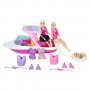 Кукла Барби с приятелка, розова лодка и аксесоари за гмуркане, снимка 1 - Кукли - 35362664