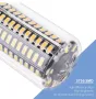 Силна Лед крушка E14 110-220V, 20W, 189 диода SMD 5736 led bulb, топло-бяла светлина, снимка 2
