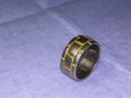 Стар ВИНТИДЖ АРТ МОДЕЛ СРЕБЪРЕН ПРЪСТЕН ПАТИНИРАНО СРЕБРО 925 Тип ХАЛКА РЪЧНА РЯДКА ИЗРАБОТКА 39988, снимка 13