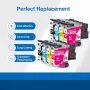 Нови LC521XL мастилени касети 8 броя за Brother DCP-J1260W J1313DW J1460DW принтер тонер мастило, снимка 4