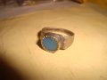 ВЪЗРОЖДЕНСКИ САЧАНЕН МАЙСТОРСКИ ПРЪСТЕН с ШЛИФОВАН ЕСТЕСТВЕН ТЮРКОАЗ РЪЧНА ИЗРАБОТКА 18-19 ВЕК 27805, снимка 13