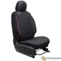 Тапицерия за автомобил, кола, седалки 1181 класико черно / червено, снимка 6