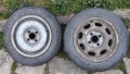 Зимни гуми с джанти 155/70/13. 4 х 100 VW/AUDI/SEAT/SKODA, снимка 1