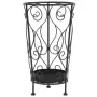 vidaXL Поставка за чадъри, винтидж стил, метална, 26x46 см, черна, снимка 1