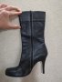 Дамски ботуши Естествена кожа. размер 40. ток 10 см. нови , снимка 2