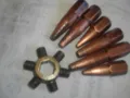 6 броя Оригинални немски контактни дюзи за оксиженна горелка газо-кислородно-ацетиленово заваряване, снимка 9