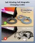 Кабел Magtame USB-C кабел, 1,5-метров магнитен USB-A към USB-C кабел, спирален кабел, , снимка 3