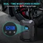 Компресор за автомобилни гуми 12V, LED фенер, LCD дисплей, за автомобили,  велосипеди,150PSI, снимка 4