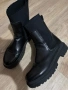 Черни боти челси естествена кожа черни размер 41, снимка 4