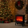 Декоративна коледна камина с реалистичен ефект на горящ огън, снимка 1