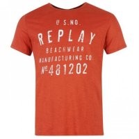 replay beachwear - страхотна мъжка тениска КАТО НОВА, снимка 1 - Тениски - 36682978