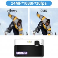 Нова Компактна Vlogging мини цифрова камера джобна за фотография , снимка 2 - Фотоапарати - 33984230