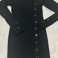 Къса черна рокля размер S, снимка 1 - Рокли - 44363939