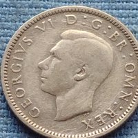 Сребърна монета 0.500 проба 6 пенса 1945г. Великобритания крал Джордж шести 40396, снимка 6 - Нумизматика и бонистика - 42752451