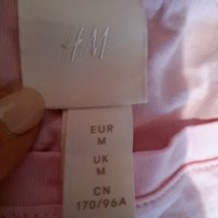 Розова тениска H&M  M, снимка 10 - Тениски - 40392132