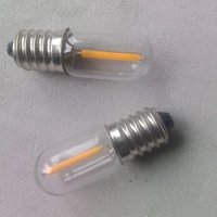 Нови 2 броя Енергоспестяващи Винтидж LED Крушки 2200K Е14 за осветление дом, снимка 7 - Крушки - 42904423