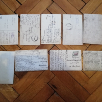 Стари картички от 1910-38година, изпращани по пощи, имат и печати, снимка 6 - Антикварни и старинни предмети - 30360159