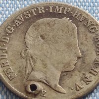 Сребърна монета 20 кройцера 1845г. Фердинанд първи Алба Юлия Австрийска империя 13687, снимка 2 - Нумизматика и бонистика - 42890674