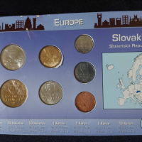 Комплектен сет - Словакия 2002-2007 , 7 монети, снимка 2 - Нумизматика и бонистика - 44515205