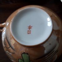 Две чаши за кафе с чинийки от фин китайски порцелан , снимка 6 - Чаши - 31863898