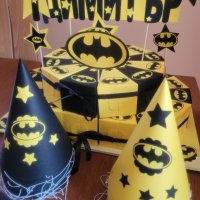 Тематична украса за рожден ден с Батман жълто и черно , снимка 6 - Други услуги - 37239539