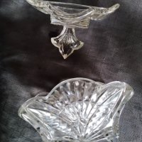 стара кристална захарница,бонбониера арт деко, снимка 5 - Антикварни и старинни предмети - 29140587