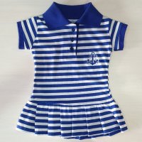 Нова детска моряшка рокля с якичка, 12-18 месеца, 6-7 години, снимка 4 - Детски рокли и поли - 30327180