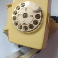 Ретро телефон с шайба, снимка 3 - Антикварни и старинни предмети - 44225942