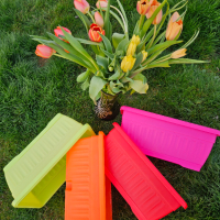 Цветни сандъци за цветя 30см! Промоция 7бр цветни сандъци за 19.90лв, снимка 1 - Саксии и кашпи - 44707404