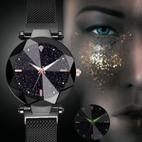 Луксозен дамски часовник „звездно небе“ тип гривна, снимка 5 - Дамски - 44243336