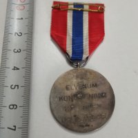 норвежки сребърен медал с маркировка , снимка 6 - Антикварни и старинни предмети - 42138523
